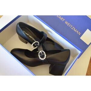 Stuart Weitzman Sloane Calfskin Mary Jane Pumps